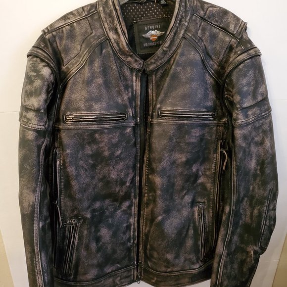 Harley Davidson Heavy Leather Jacket, size XXL. - Picture 3 of 14